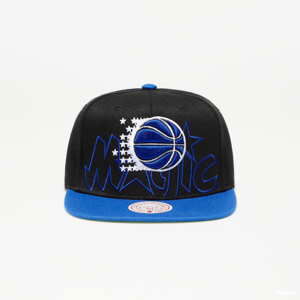 Snapback Mitchell & Ness NBA Low Big Face Snapback HWC Magic černá/modrá