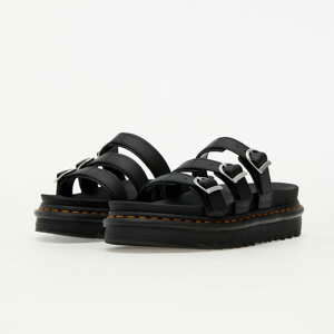 Dr. Martens Blaire Leather Slide Sandals Black