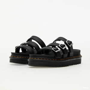 Sandály Dr. Martens Blaire Leather Slide Sandals černé