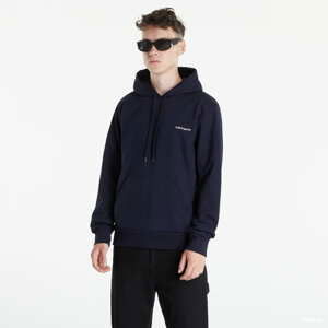 Mikina Carhartt WIP Hooded Script Embroidery Sweat navy