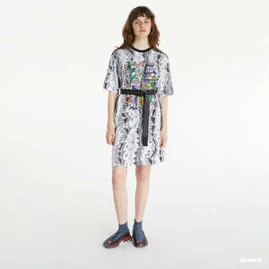 Šaty adidas Originals Love Unites Doodle Tee Dress černé/bílé