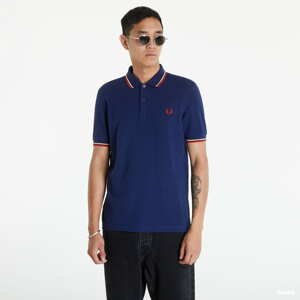 Polo tričko FRED PERRY Twin Tipped Fred Perry Shirt navy