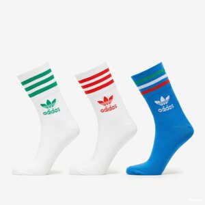 Ponožky adidas Originals Mid Cut Crew Socks 3-Pack bílé