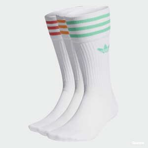 Ponožky adidas Originals Solid Crew Socks bílé
