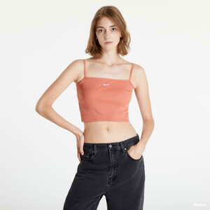 Dámské tílko Nike Sportswear Essential Ribbed Crop Top Orange