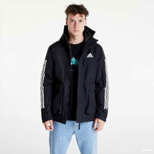 Pánská zimní bunda adidas Performance Utilitas 3-Stripes Hooded Jacket Black