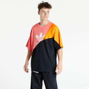 Tričko s krátkým rukávem adidas Originals Adicolor Colorblock T-Shirt Black / Orange / Pink