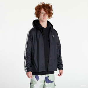 Větrovka adidas Originals Adicolor 3-Stripes Windbreaker Full Zip Jacket Black