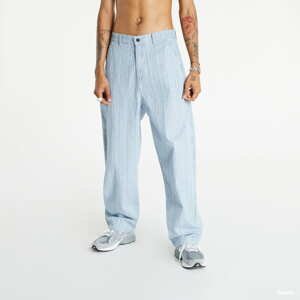 Jeans PREACH Striped Denim Pants modré/bílé
