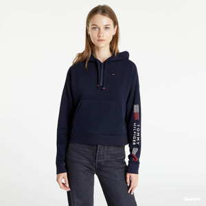 Dámská mikina Tommy Hilfiger Half Zip Hoodie Navy