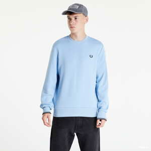 Mikina FRED PERRY Crew Neck Sweatshirt modrá