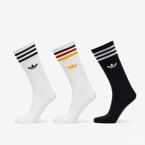 Ponožky adidas Originals Solid Crew Socks 3 Pairs černé/bílé