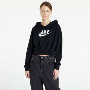 Dámská mikina Nike Sportswear Club Fleece Oversized Crop Graphic Hoodie černé