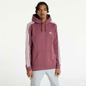 Mikina adidas Originals 3-Stripes Hoody vínová