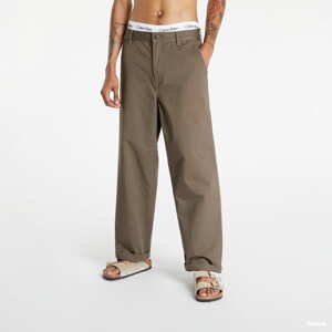 Kalhoty Vans Authentic Chino Baggy Pants Brown