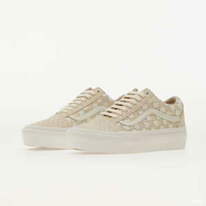 Vans Old Skool Platform (Wowen Leather) White/ Cream