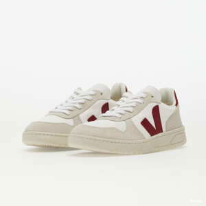 Veja V-10 B-Mesh white / natural / marsala