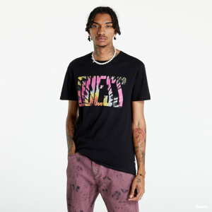 Tričko s krátkým rukávem GUESS Tie-dye Logo T-shirt černé