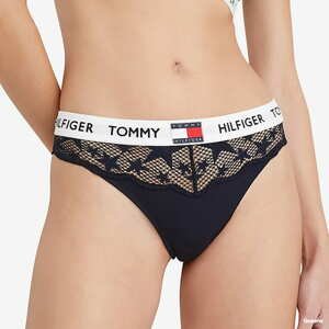 Kalhotky Tommy Hilfiger Star lace Thong navy
