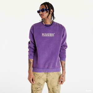 Mikina PLEASURES Sour Washed Crewneck fialový