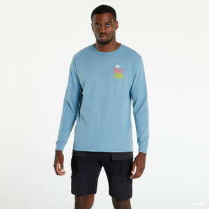 The Quiet Life Quite Planet Pigment Dyed Long Sleeve Tee modré