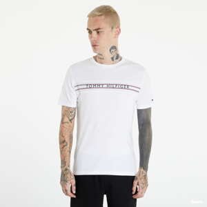 Tričko s krátkým rukávem Tommy Hilfiger Signature Tape Logo T-Shirt White
