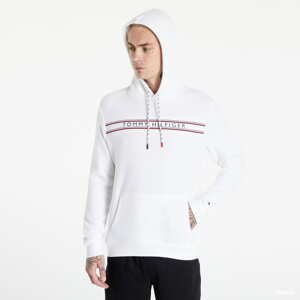 Mikina Tommy Hilfiger Signature Tape Hoodie White