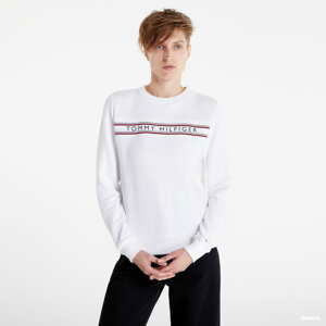 Dámská mikina Tommy Hilfiger Track Top Crewneck Bílá