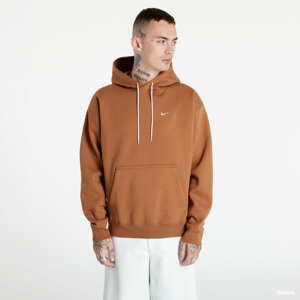 Mikina Nike Solo Swosh Fleece Hoodie Brown