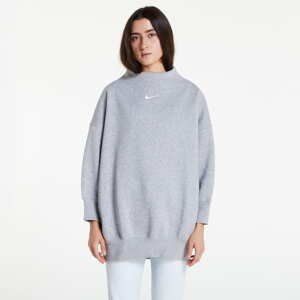 Dámská mikina Nike Sportswear Phoenix Fleece Oversized Mock-Neck 3/4-Sleeve Sweatshirt Grey
