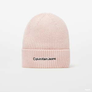 Kulich CALVIN KLEIN JEANS Institutional Embro Beanie Pink