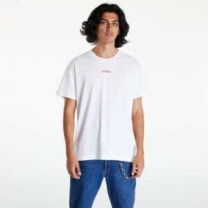 Tričko s krátkým rukávem Hugo Boss Relaxed-Fit Linked T-Shirt White