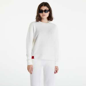 Dámská mikina Hugo Boss Ribbed Sweatshirt Krémové