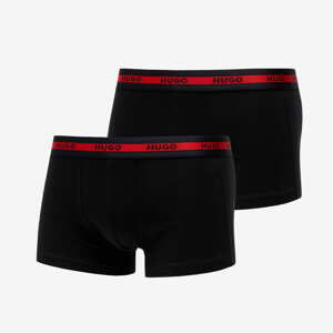 Hugo Boss 2-Pack Logo-Waistband Trunks Černé