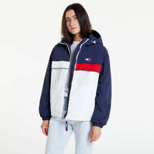 Podzimní bunda TOMMY JEANS CBLK Padded Chicago Jacket White / Navy