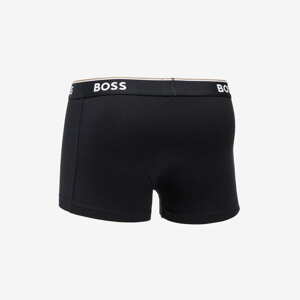 Hugo Boss 3-Pack of Stretch-Cotton Trunks With Logo Waistbands Černé