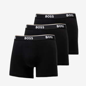 Hugo Boss 3-Pack of Stretch-Cotton Boxer Briefs With Logos Černé