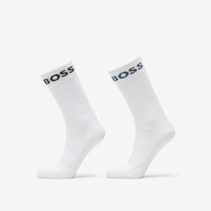 Ponožky Hugo Boss 2-Pack of Short Logo Socks In Cotton Blend Bílé