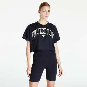 Dámský top Under Armour Project Rock Ss Crop Black