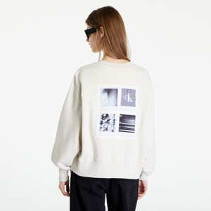 Dámská mikina CALVIN KLEIN JEANS Oversized Sweatshirt  Fotoprint Cream