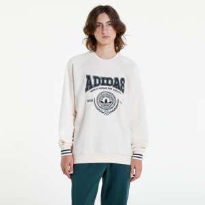 Mikina adidas Originals Fleece Varsity Crewneck Sweatshirt Creamy