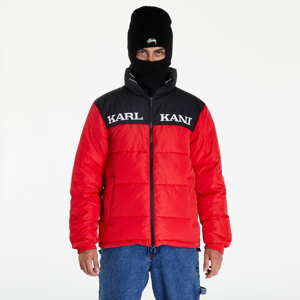 Pánská zimní bunda Karl Kani Retro Block Reversible Puffer Jacket Červená/Černá