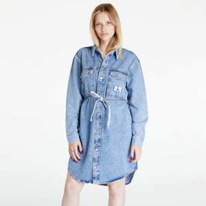 Šaty CALVIN KLEIN JEANS Utility Shirt Dress Blue