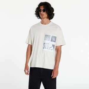 Tričko s krátkým rukávem CALVIN KLEIN JEANS Polaroid T-Shirt Krémové