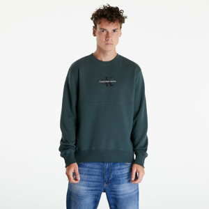 Mikina CALVIN KLEIN JEANS Monogram Sweatshirt Green