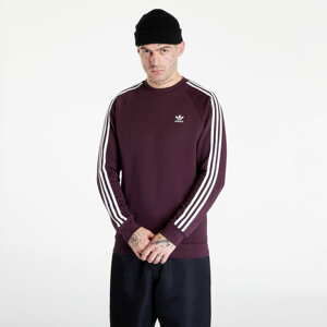 Mikina adidas Originals Adicolor Classics 3-Stripes Crew Sweatshirt Vínová