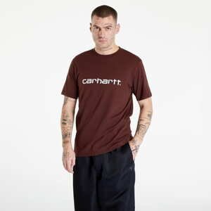 Tričko s krátkým rukávem Carhartt WIP S/S Script T-Shirt Vínové