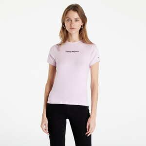 Tričko TOMMY JEANS Bby Serif Linear T-Shirt Pink