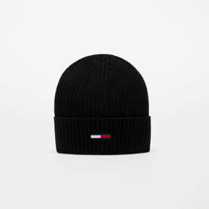 Kulich TOMMY JEANS Flag Rib Beanie Černý