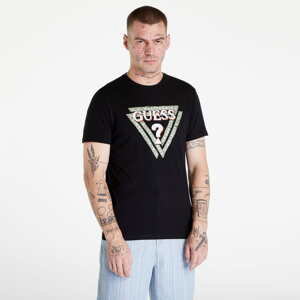 Tričko s krátkým rukávem GUESS Triangle Logo T-shirt Black